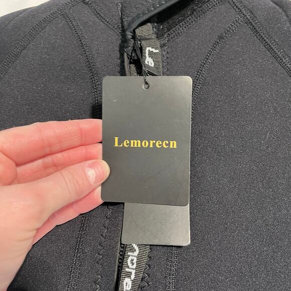 Lemorecn kids 2MM performance watersports wetsuit in black new youth size 12 - Picture 4 of 9